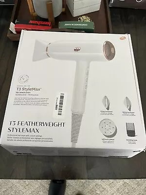 T3 - Featherweight StyleMax Professional Hair Dryer - White & Rose Gold • $90