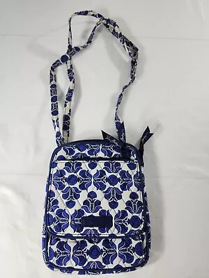 Vera Bradley Cobalt Tile Shoulder Or Crossbody Purse Bag Blue White SEE DISCRIPT • $6