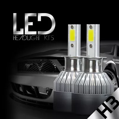 White 388W 38800LM H3 LED Fog Lights Bulbs Headlight Lamp Conversion Kit 6000K • $15.98