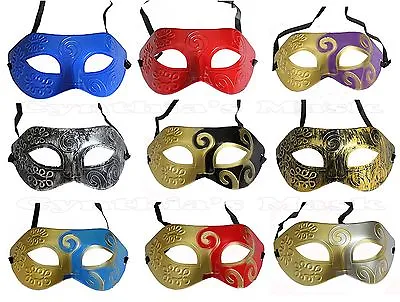 Wholesale 12pcs Roman Greek Men’s Venetian Masquerade Mask Assorted Color New • $12.99