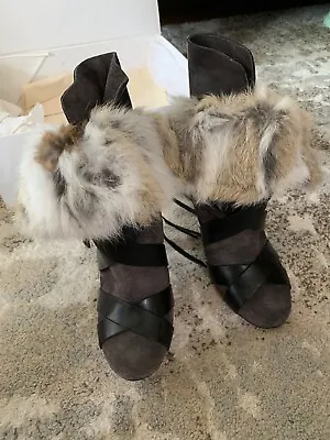 Isabel Marant Suede Fur Boots • $200