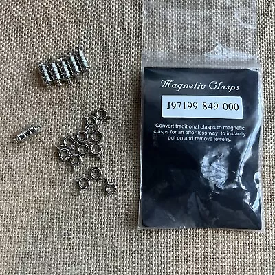 HSN Lot Of 6 Silvertone Magnetic Clasps W/ Instructions • $10