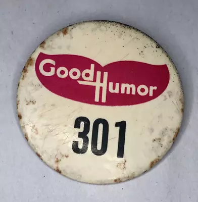 Vintage Good Humor Ice Cream Driver Employee Pinback Button Badge #301 Dairy • $249