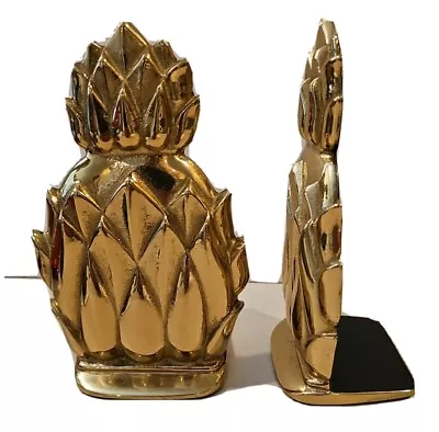 $39.98 • Buy VA Metalcrafters Newport N8-2 Brass Pineapple Pair Bookends