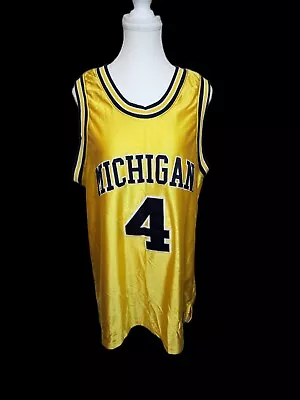 Nike Authentic Chris Webber #4 Michigan Wolverines Fab Five Jersey Size 44 Large • $145.97