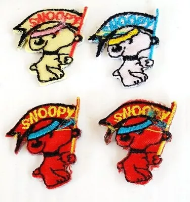 Lot Of 4 X Cloth Patch Motif Applique  - Snoopy - Coloured • $5.99