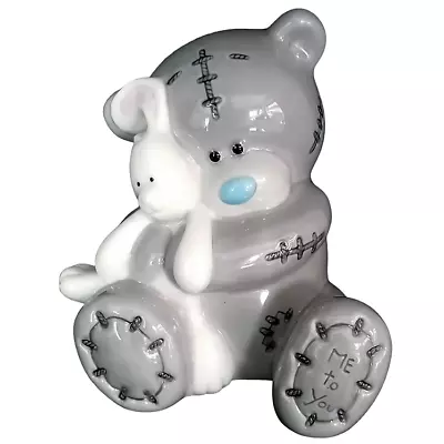 Me To You Bear Money Box Tatty Ted & Rabbit Grey Ceramic 5  H Birthday Gift Idea • £14.95