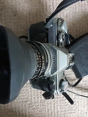 Canon AE-1 Program 35mm SLR Film Manual Camera + Canon 50mm F/1.8 FD Lens +# 476 • £108