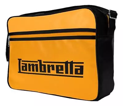 Lambretta Classic Mustard Retro Messenger Shoulder Laptop Tablet Body Strap Bag • £22.99