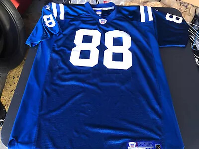 💯% Authentic Reebok Indianapolis Colts -Marvin Harrison #88 Jersey Sz 52 • $129.99