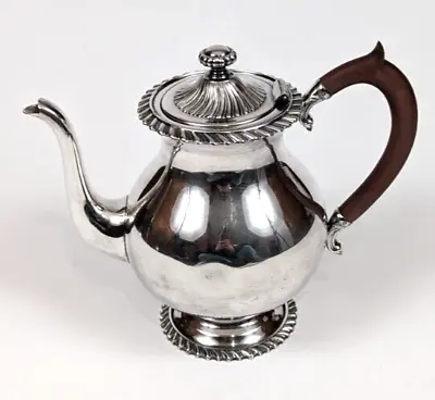 Antique/Vtg Meriden Britannia Co Silver Plate Tea Pot With Wood Handle • $49.95