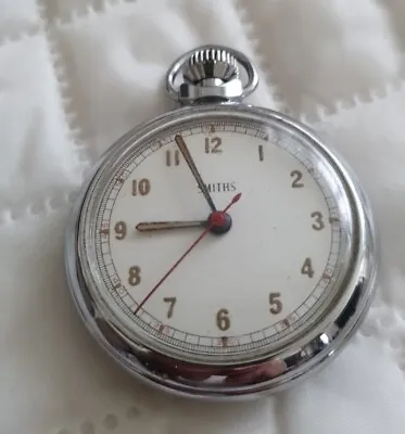 Vintage Rare Smiths With Centre Second Hand Pocket Watch.  Great Britain  • $185