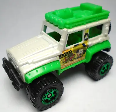 2007 Matchbox Disney Dune Dog Mickey Mouse Fun Farm White & Green 2 1/2  Jeep • $14.99