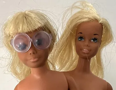 Vintage TNT Malibu Barbie &  Skipper Dolls  Blonde • $30