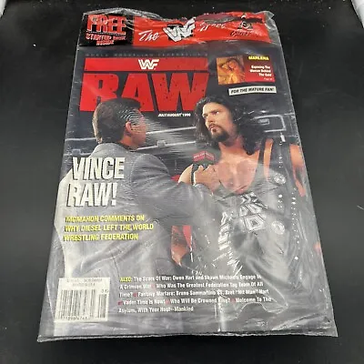 WWF Raw Magazine July August 1996 Vince McMahon Diva Marlena Strong Poster PinUp • $14.99