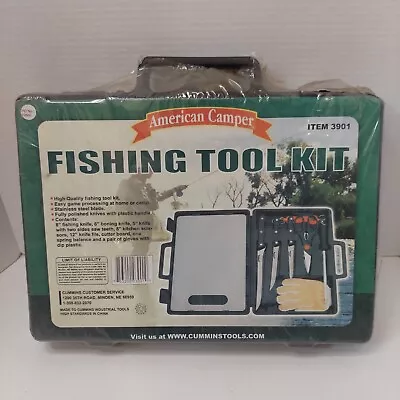 American Camper Fishing Tool Kit #3901 NEW UNOPENED Fish Cleaning Knives W/ Box • $50.15