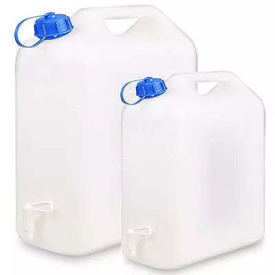 £19.99 • Buy 10 Or 20L Plastic Water Jerry Can Liquid Carrier Drum Pouring Spout Tap Drinking