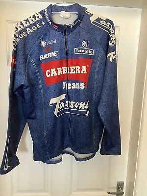 Marco Pantani Long Sleeve 1994 CARRERA Blue Jeans Tassoni • £38