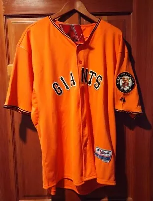 San Francisco Giants Majestic Authentic Collection Alternate Orange Jersey • $49