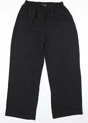 Saloos Womens Black Polyester Trousers Size 16 L26 In Regular • £8