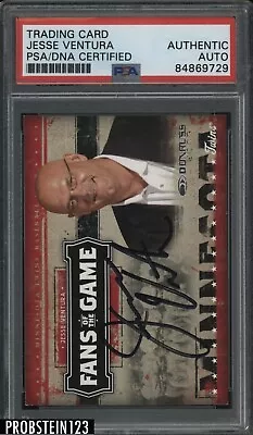 $10.50 • Buy Jesse Ventura Signed 2005 Donruss Fans Of The Game AUTO PSA/DNA Authentic