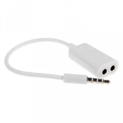 3.5MM HEADSET DUAL SPLITTER EARPHONE SPEAKER AUDIO ADAPTER For PHONES & TABLETS • $8.44