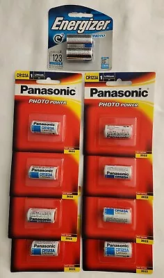 10x Panasonic 3V 1.5Ah Li-Ion Battery (CR123) BULK LOT #1 • $20