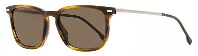 Hugo Boss Rectangular Sunglasses B1020S EX470 Brown Horn/Gunmetal 54mm • $69
