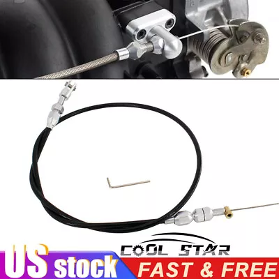 For LS1 Chevy 36  Stainless Steel Black Throttle Cable 4.8 5.3 5.7 6.0 Engine LS • $13.59