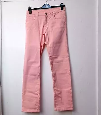 Jigsaw Women Denim Jeans Baby Pink UK Size 28 Length 38.5 Inches • £22.40