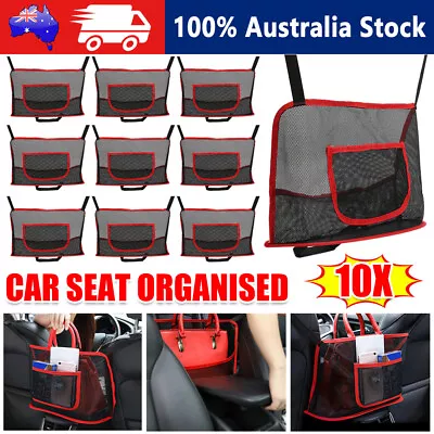 Car Net Pocket Advanced Between Seat Storage Handbag Holder Organizer Universal • $13.85