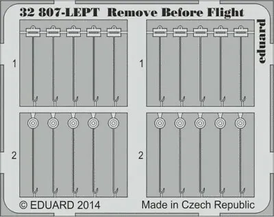 Eduard 1/32 Aircraft- Remove Before Flight Fabric-type (painted) | 32807 • $12.99