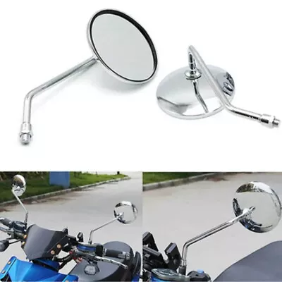 10mm Motorcycle Rearview Side Mirrors For Suzuki Boulevard GS400 GS750 GS1000 • $23.10