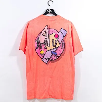 Maui & Sons Abstract Neon T-Shirt XL VTG 90s Beach Streetwear Skate Surf • $29.97