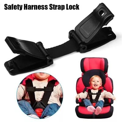 Car Seat Chest Harness Clip Buggy Highchair Safety Seat Belt Harness Strap Lock • £3.94