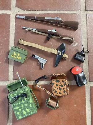 Vintage 1964 GI Joe Lot Of WEAPONS Radios And Accessories • $56.01