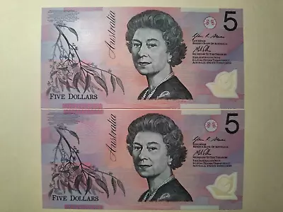 $5 Stevens/Parkinson 2013 Polymer Notes FIRST And LAST Prefixes UNCIRCULATED • $65