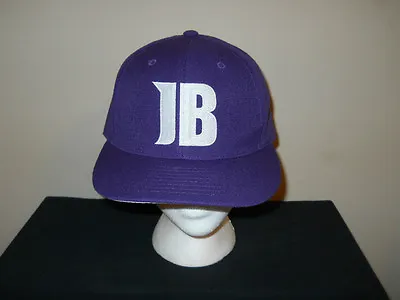 Justin Bieber Concert Fitted Purple Fits Sz 7 1/4 - 7 3/8 Hat Sku9 • $102.73