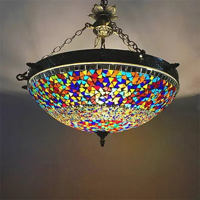 Moroccan Turkish Semi Flush Mount Ceiling Light Fiixture Inverted Pendant Lamp • $198