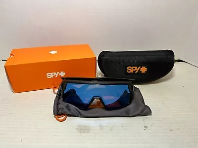 SPY Optic MONOLITH Sunglasses Polarized HAPPY BOOST Matte Black Blue New • $199.99