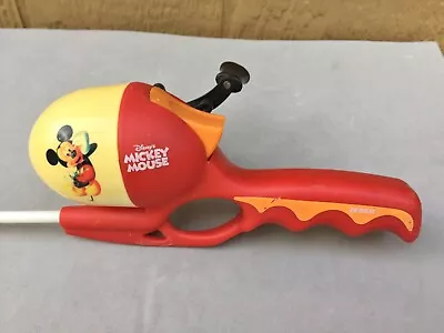 Mickey Mouse Fishing Rod Reel Combo 30  Vintage Child Works Disney Character Toy • $18.47