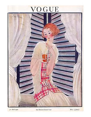 Vogue Paris Magazine Reprint Aug 1922 Vol 4.13 Art Deco Fashion Drawings 1920s • $19.95