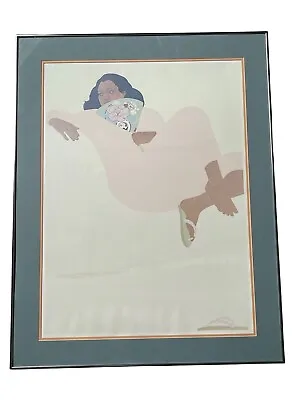  Apricot Summer  By Pegge Hopper Framed And Matted Print 36  X 28  Hawaii Art • $325