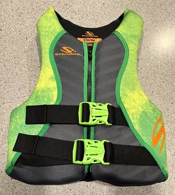 Stearns Youth Life Vest 50-90lbs Coast Guard Approved - Model 29-117 Very Nice!! • $22