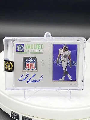 Ed Reed 2022 Encased Vaulted Veteran Signatures 1 Of 1 NFL Shield Patch Auto 1/1 • $900