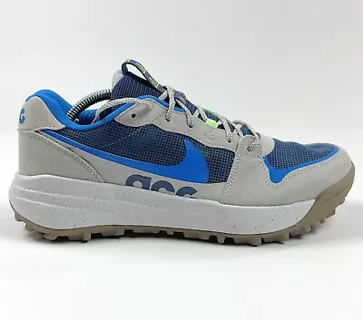 Nike ACG Lowcate Men 8 XE Extra Wide Beige Blue Hiking Shoes Sneakers DM8019-005 • $63.71