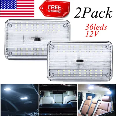2x 12V 36 LED Car Vehicle Interior Dome Roof Ceiling Reading Trunk Light Lamp • $13.59