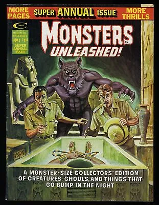 Monsters Unleashed Annual Magazine #1 FN 6.0 Neal Adams Art! Marvel 1975 • $28