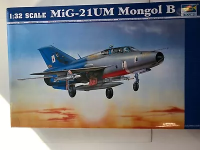 BRAND NEW PARTS SEALED OPENED BOX TRUMPETER 1/32 Mikoyan MiG-21UM Mongol B • $60