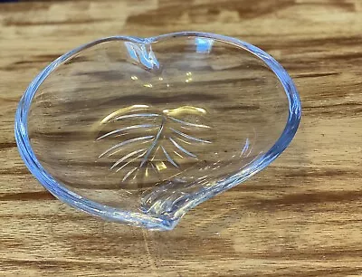 Exquisite Miller Rogaska Crystal Leaf Bowl 8x8x2  Heavy • $19.99